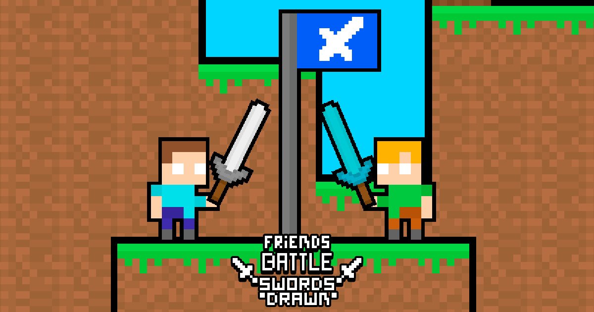 Image Friends Battle Swords Drawn