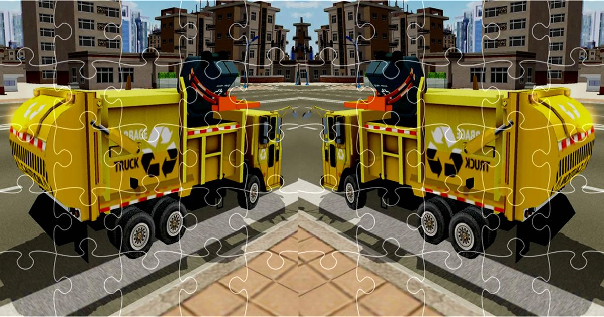 Image Garbage Trucks Jigsaw